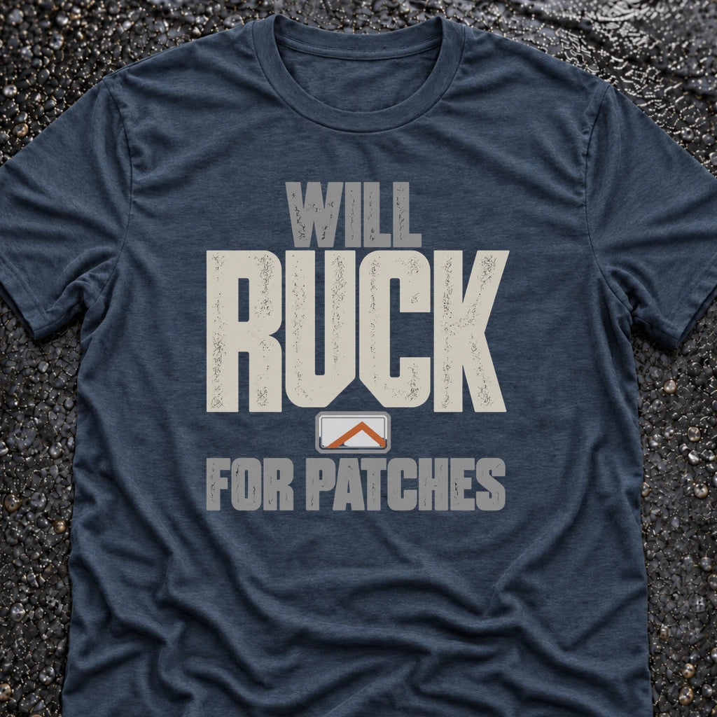 Freedom Ops WILL RUCK FOR PATCHES T-shirt in vintage indigo