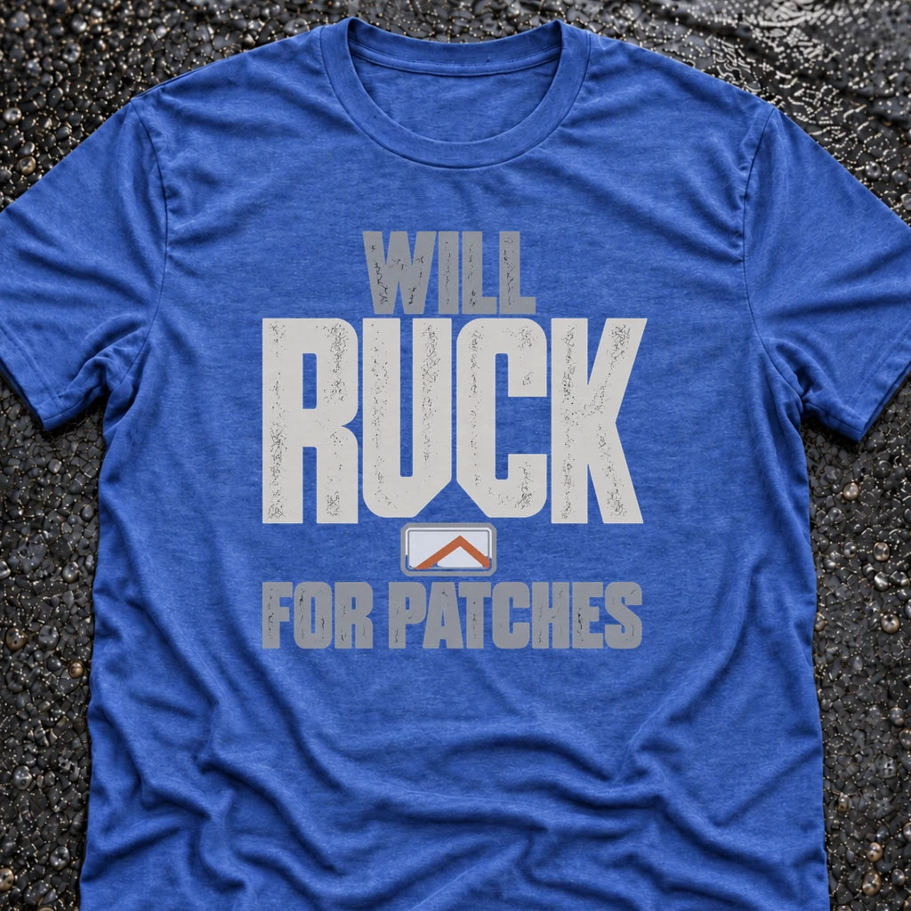 Freedom Ops WILL RUCK FOR PATCHES T-shirt in vintage royal