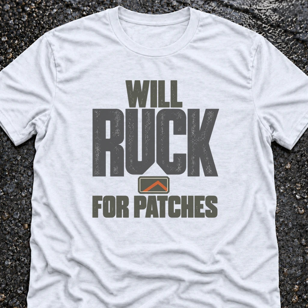 Freedom Ops WILL RUCK FOR PATCHES T-shirt in white