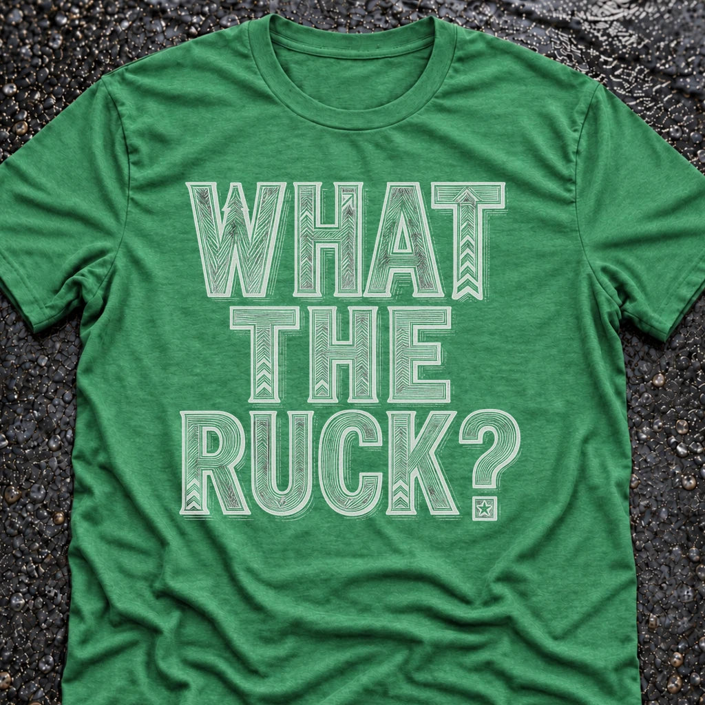 Freedom Ops WHAT THE RUCK T-shirt in envy green