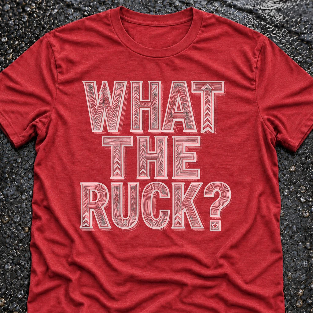 Freedom Ops WHAT THE RUCK T-shirt in vintage red