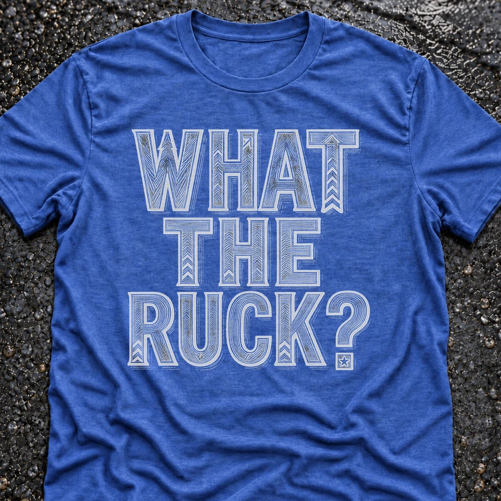 Freedom Ops WHAT THE RUCK T-shirt in vintage royal